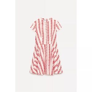 Zara Collection Skater Printed Kiss Lips Dress LIKE NEW SZ M